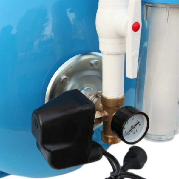 Система АвтоБак 100 литров горизонтальный с реле давления